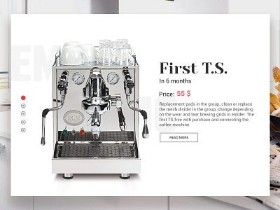 Coffee Machine Maintenance app card challenge coffee ui ux web