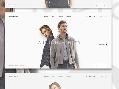 Fashion Ecommerce brand card concept eommerce fashion landnigpage payment product shop ui webesign white