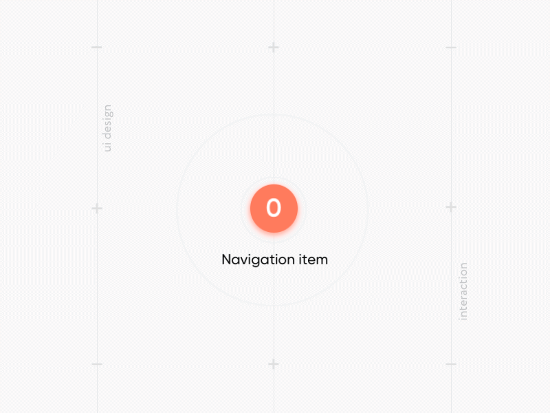 Navigator item after effects animation concept gif icon interaction interactions microinteraction minimal radar transition