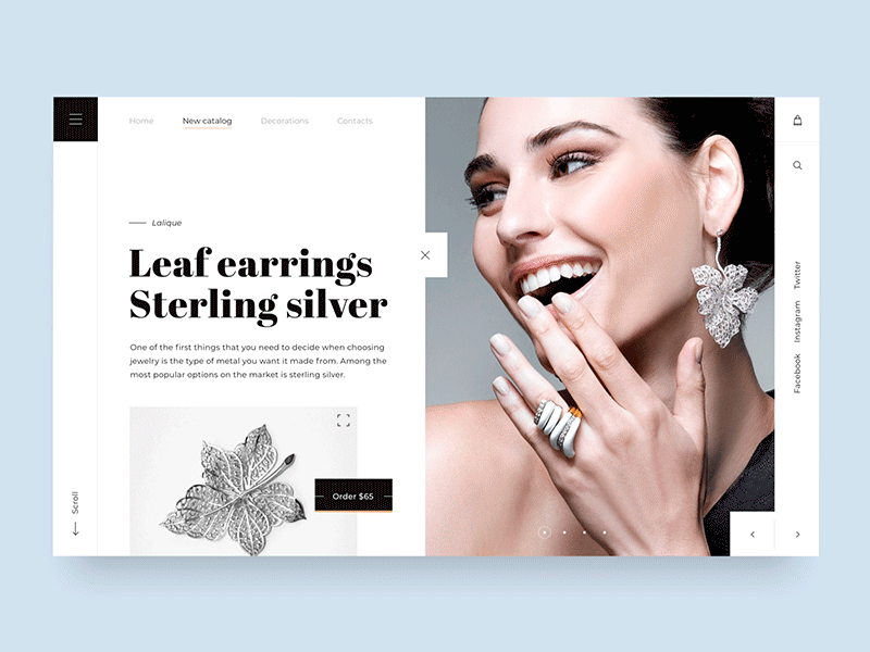 Silver Jewelry — Shop Concept