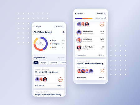 Project Management App Concept by Leonid Árestov on Dribbble