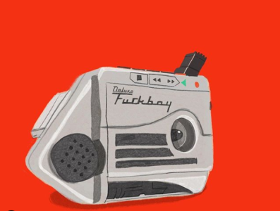 Talkboy F*ckboy crayon design fuckboy illustration illustrator nostalgia pencil retro talkboy toys