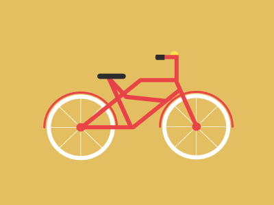 Bicycle bicycle bike flat icon