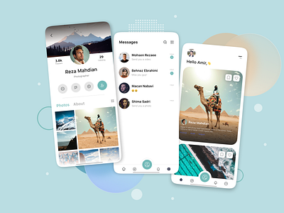 Social Media app design