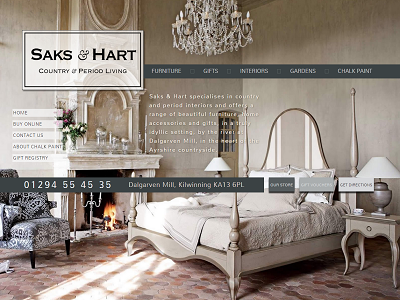 Saks And Hart ecommerce website