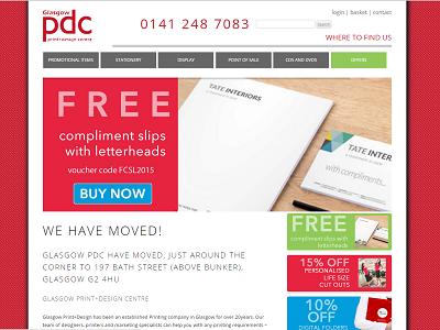 Glasgow PDC Web Design