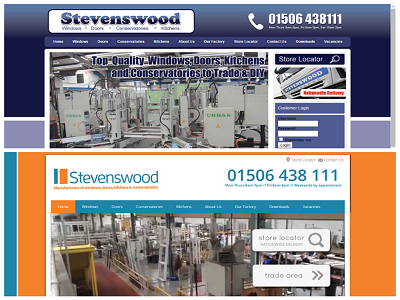 Stevenswood Website: Before & After design rebrand rebranding redesign responsive web design website wordpress