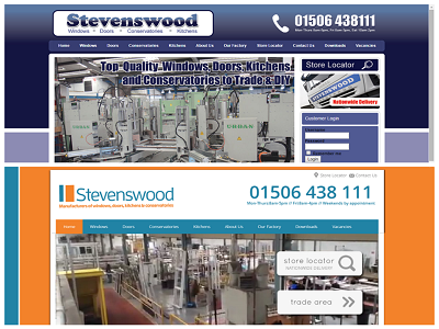 Stevenswood Website: Before & After