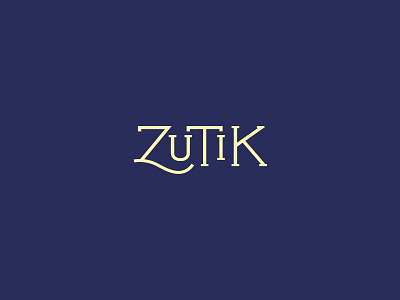 Zutik Restaurant brand french identity logo logotypo paris restaurant