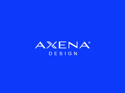 AXENA DSGN brand design industrial logo mark product typo