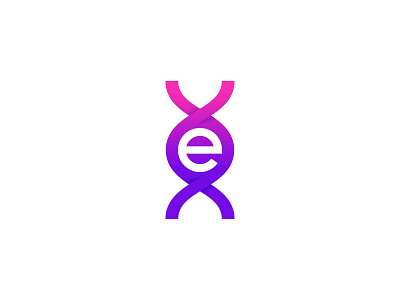 E x DNA V.01 brand cancer dna e identity logo mark medical monogram research