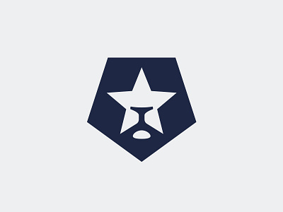 Football x Star x Lion football lion logo mark soccer sport star team
