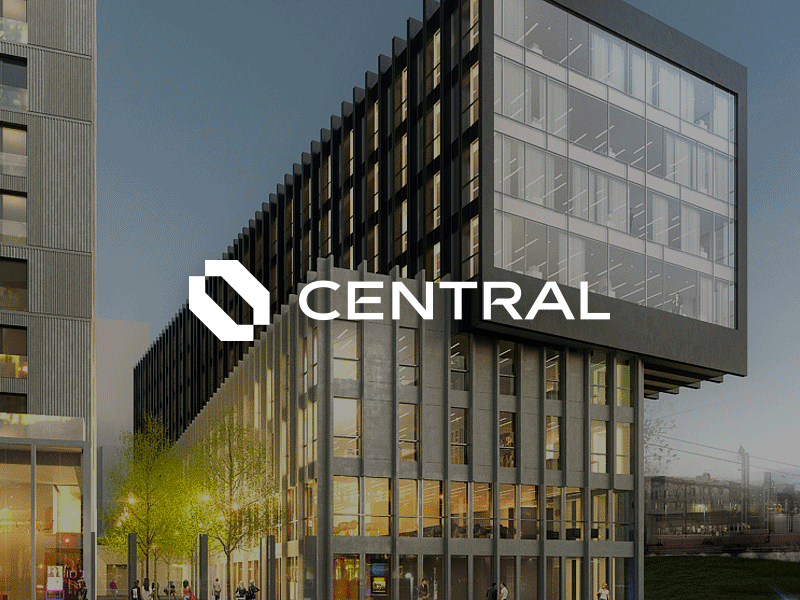 Central architect architecture brand building design logo logotype mark office symbol technology