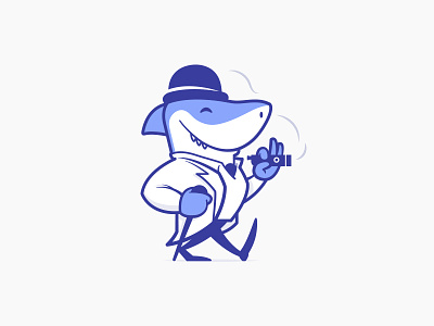 Mister Shark Mascot e cigarette e liquid logo mascot logo online shop shark vape