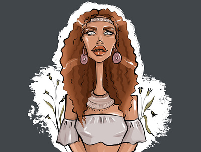 Natural character design fashion girl illustration illustrator