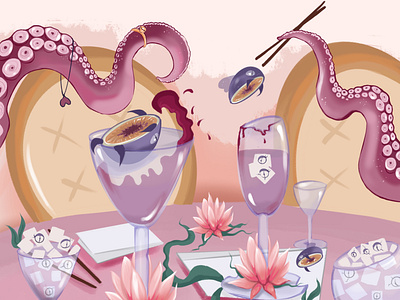 Illustration for a Chinese restaurant