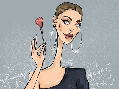 make-up artist character design fashion girl illustration illustrator make up artist person