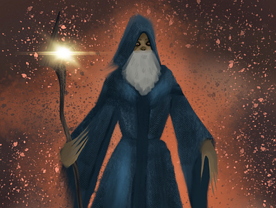 A wizard in my style illustration illustrator person