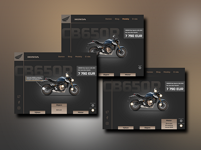 Motocycle UI design design motocycle motorbike technical ui uidesign ux uxdesign