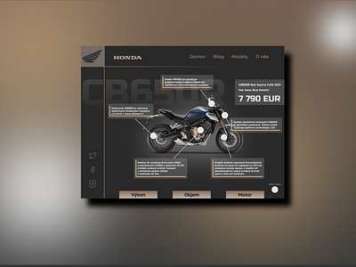 Honda interface design motocycle motorbike technology ui uidesign ux uxdesign