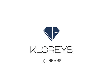 Kloreys branding brand branding design diamond graphic design illustration illustrator jewelry logo logo design minimal typography vector