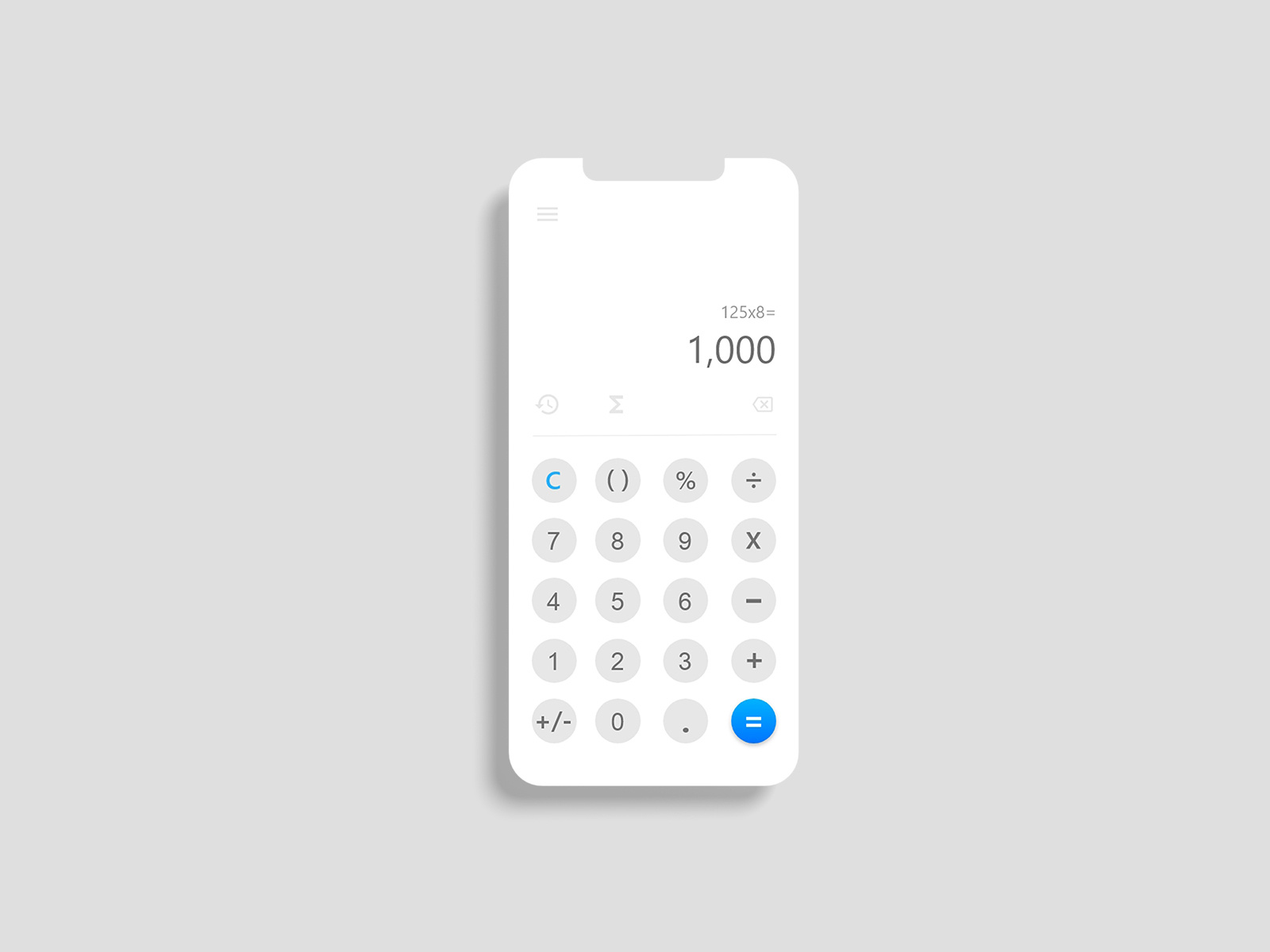 DAILY UI #004 | Calculator by Aya Abobakr on Dribbble