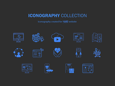 Iconography Collection for Website design graphic design icon ill illustration ui ux website design