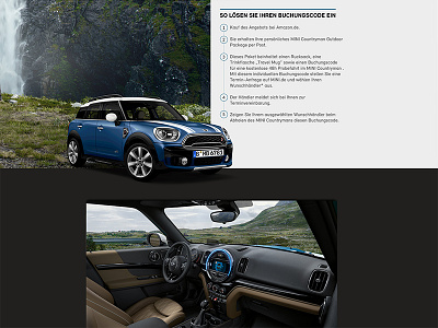 BMW - MINI COUNTRYMAN MAN bmw car design landingpage photoshop ux