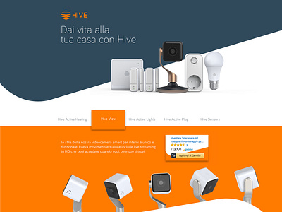 Advert landing page concept for Hive