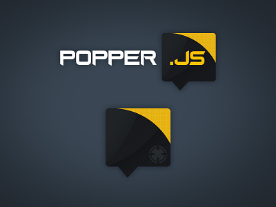 PopperJS - Logo concept branding digital illustration logo design vector