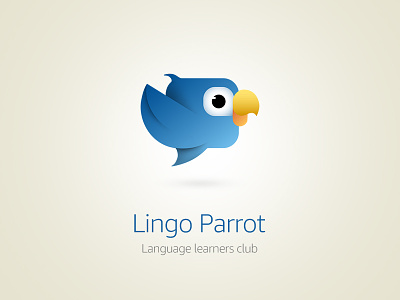 Lingo Parrot Logo Variation1 branding illustration logo vector