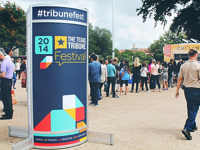 Texas Tribune Fest 2014 festival identity signage texas tribune