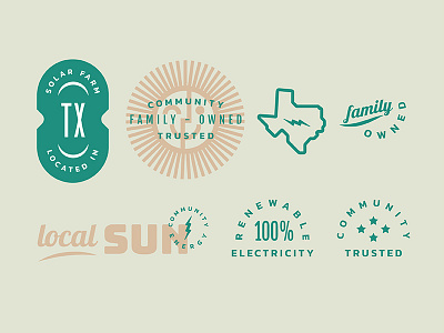 Local Sun Marks branding community energy exploration green marks solar