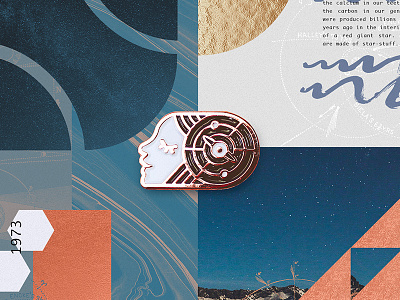 Cosmos Pin Giveaway cosmos enamel freebie giveaway pin rose gold space