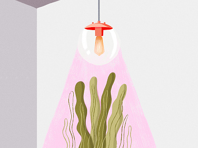 Modern Phototropisim illustration light modern plant simple