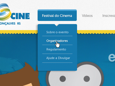 Serra Cine blue cinema menu