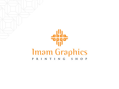 Imam Graphic Printing Shop branding graphic design imam logo typography vector