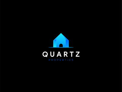 Quartz Properties branding graphic design logo vector