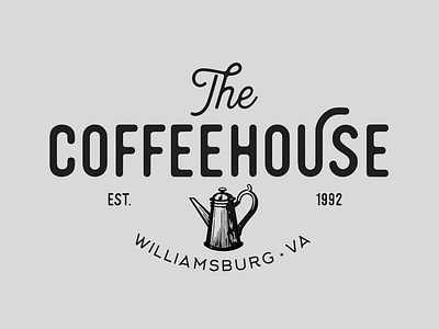 The Coffeehouse Logo art brand branding design hand drawn icon illustration logo typography