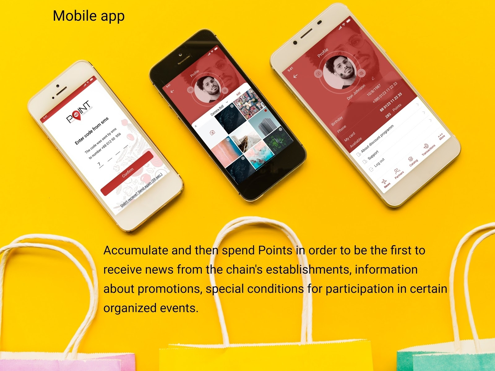 Point app by Татьяна Якунина on Dribbble