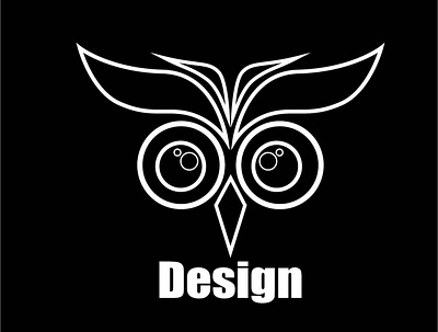 Owl, logo, black