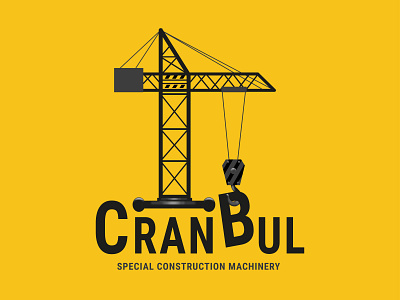 Logo for a construction equipment rental company branding building design graphic design illustration logo rent ui