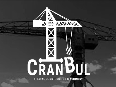 Logo for a construction equipment rental company artwork branding building cran design graphic design illustration logo mocap ui