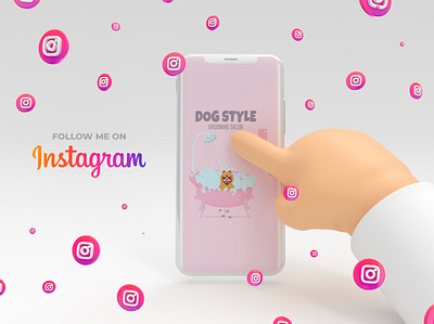 Instagram carousel for grooming salon animal artwork design dog graphic design grooming illustration instagram