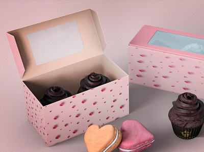 Box mockup for valentine's day art artwork box branding design graphic design heart illustration logo love ui ux