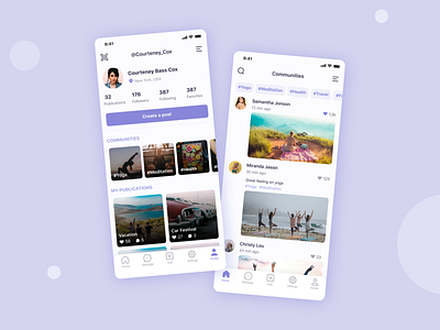 Photo Sharing Mobile App app design network photos social ui