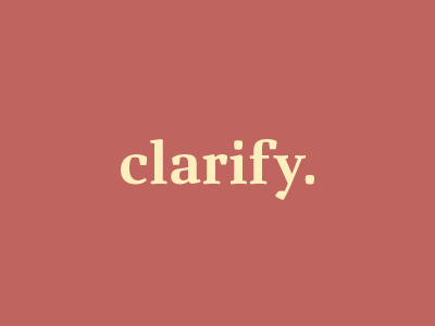 clarify — bold carole typedesign typeface