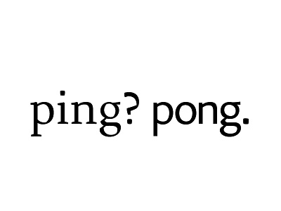 Ping Pong – Carole (Sans) carole design regular sans serif type typography