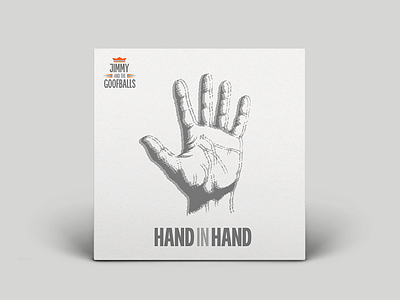 Hand In Hand Coverart #2 brass cover goofballs hand jimmy music orange reggae single space white
