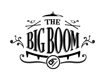 The Big Boom big bigboom drums lettering type